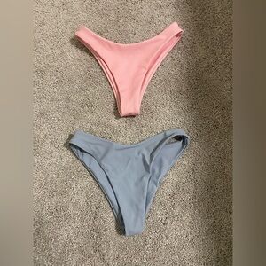 Pink and Blue Bikini Bottoms
